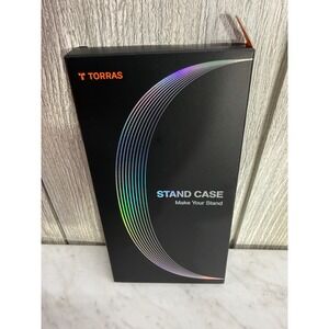 Torras Ostand Spin iPhone 16 Pro Max Case Clear MagSafe Kickstand Black K4BH24